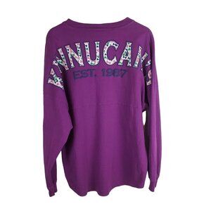 Kinnucan's Small Purple Spirit Jersey Long Sleeve Oversized Bowties Puffy letter